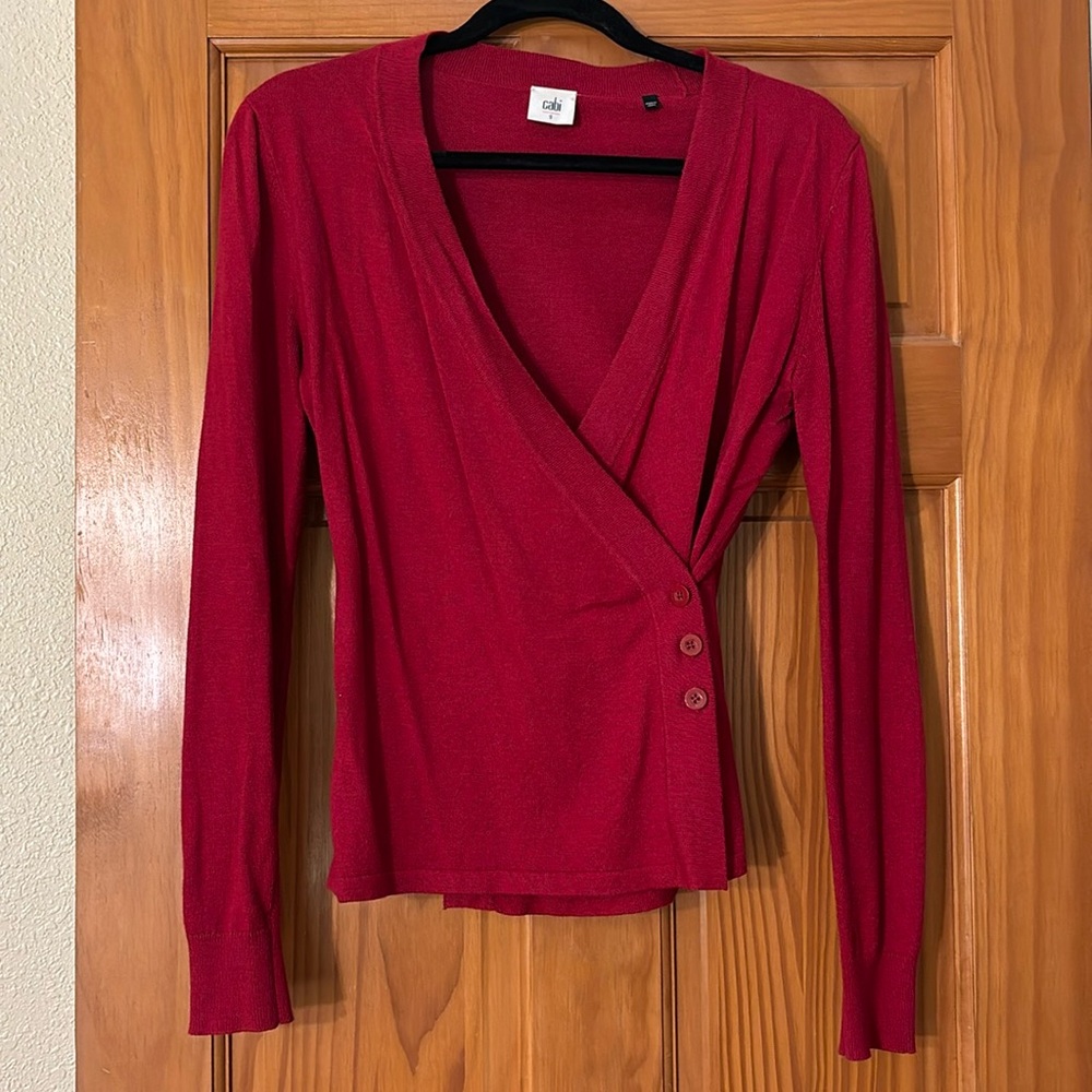 Cherry red Cabi sweater